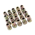 thumbnail image 1 of justharion 20 Pieces 3/8-24 Inverted Flare Tube Nuts Assortment for 3/16 inch Tube, 1 of 8
