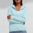 thumbnail image 7 of Ounisa Women's UPF 50+ Athletic Jacket Lightweight Quick Dry Sun Protection Full Zip Long Sleeve Shirt Hiking Outdoor Pockets, 7 of 7