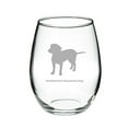 thumbnail image 1 of Entlebucher Mountain Dog Deep Etched Stemless Red Wine Glass, 1 of 1