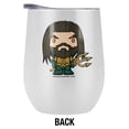 thumbnail image 2 of Aquaman Movie Official Aquaman Chibi 12 OZ Stemless Wine Tumbler, Stainless Steel Travel Cup|Lake Tumbler|Insulated with Leak Resistant Slide-Lock Lid, White, 2 of 7