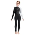 thumbnail image 7 of iiniim Girls Long Sleeve Full Body Unitard Gymnastics Leotard Rhinestone Ballet Dance Jumpsuit 4-16, 7 of 7