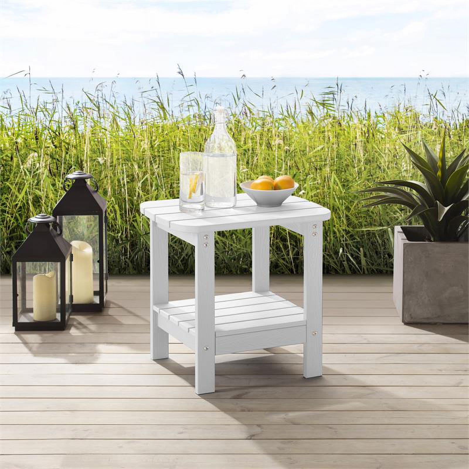 Posh Living Clive Outdoor Side Table White - image 2 of 9