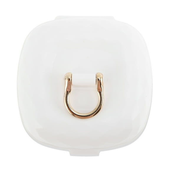Organizador de joyería de una capa y multifuncional de 1 pieza Unique Bargains, PP blanco, TPE, aleación de zinc