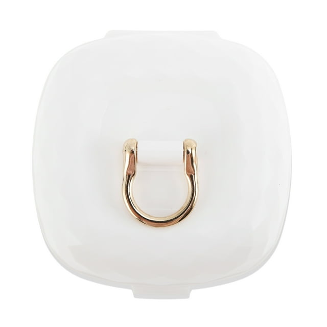 Organizador de joyería de una capa y multifuncional de 1 pieza Unique Bargains, PP blanco, TPE, aleación de zinc