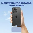 thumbnail image 4 of CHARGEWORX Portable Power Bank with LCD Display, Built-in Lightning Connector, Dual Charge Fast Charge Portable Charger 5000mAh, Compatible with iPhone 14, 13, 12 & Older (Coral), 4 of 7
