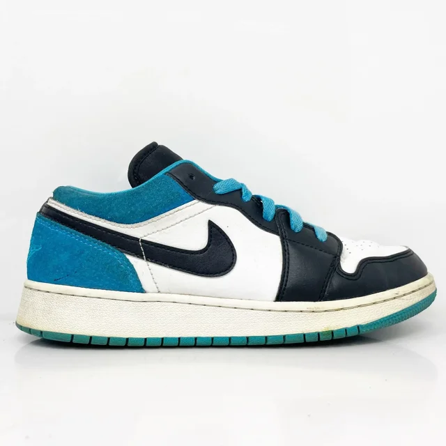 Ni - ke Ni - ke Boys Air Jordan 1 Low SE CT1564-004 White Casual Shoes Sneakers Size 6.5Y