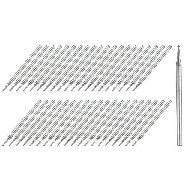 Uxcell 3/32 Inch Shank 1mm Dia Ball Shaped Head Diamond Mounted Points 40pcs