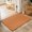 Orange, variant on Round Area Rug - 3ft Fall Orange Watercolor Non Slip Washable Circle Carpet Soft Large Floor Rugs for Living Room Bedroom Nursery Office