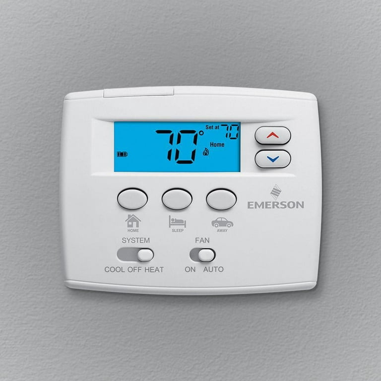 Low Voltage Thermostat, 1 H 1 C, Hardwired/Battery, 24VAC