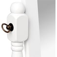 thumbnail image 3 of Ore International White Finish Oval Wood Cheval Floor Standing Mirror - 59.5" tall, 3 of 8