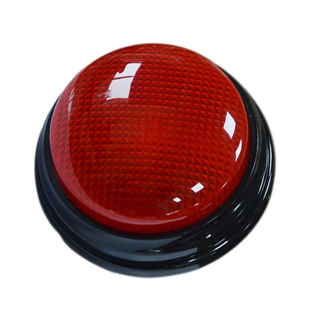 Botón de sonido Botón de voz Juguete interactivo para niños, Botón de efecto de sonido con luz Rojo
