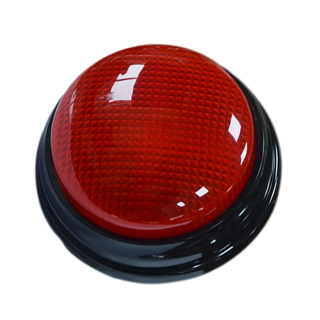 Botón de sonido para juegos familiares, regalo para calcetines, botón de programa de juegos fácil de usar con LED Rojo