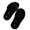 Black, variant on Women's Fuzzy Slippers Open Toe House Shoes Tiny Bow Embroidery Warm Cozy Indoor Footwear Soft Comfortable Winter Bedroom Slides Casual Home Shoes