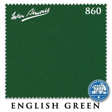 7' Simonis 860 Pool Billiard Table Cloth - English Green - AUTHORIZED DEALER