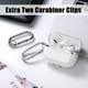 thumbnail image 5 of Estuches protectores híbridos translúcidos de TPU suave para Apple AirPod Pro 3rd GEN (2021), estuche protector transparente de TPU suave para Airpod Pro con llavero a prueba de golpes Xemadio HMHZ514-7, 5 of 9