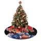 thumbnail image 4 of Falda para árbol de Navidad con puntadas, suave y divertida, decoración navideña de granja con cuello para árbol de Navidad de 36", 4 of 4