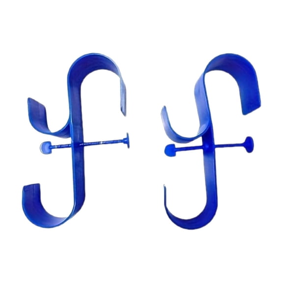 2 Pack Heavy Duty Pool Pole Storage Hooks – Wall Mount Organizer for Pool Skimmers, Brushes, Hoses & Telescopic Equipment – Weather-Resistant Outdoor Pool Accessories for Yard and Deck Storage