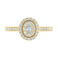 thumbnail image 3 of 1/2 Carat Diamond Cluster Engagement Ring in 10K Yellow Gold (Ring Size 6.5) (I1-I2 Clarity), 3 of 5