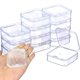 thumbnail image 1 of Mini caja cuadrada transparente para almacenamiento de joyas, contenedor de embalaje para pendientes, anillos, cuentas, recolección de artículos pequeños, 60/24/12/6 piezas, 1 of 4