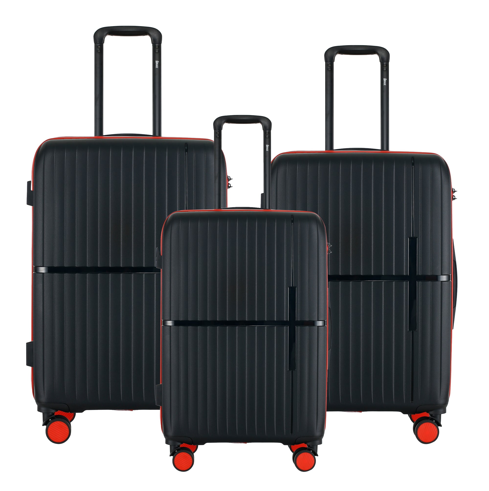 IZOD Expandable Luggage Set - 360 Dual Spinning Wheels - 3 Piece