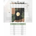 thumbnail image 7 of No Hook Shower Curtains, Boho Mid Century Standard Bathroom Curtains with Snap in Liner, Modern Abstract Art Moon Stripe Leaves Waterproof Washable Fabric Bathroom Shower Curtain Sets, 60" x 72", 7 of 7