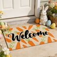 thumbnail image 2 of YingYouFu Easter Welcome Mat Outdoor, Rabbit Egg Coir Doormat for Front Entryway, Absorbent Non Slip Rug with Rubber Backing for Spring Porch Decoration, 2 of 6