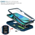 thumbnail image 4 of iPhone 11 Pro Case,Dteck Shockproof Rubber Slide Camera Lens Protection Hybrid PC Ring Holder Kickstand Card Slot Design Cover For Apple iPhone 11 Pro 5.8-inch,Blue, 4 of 9