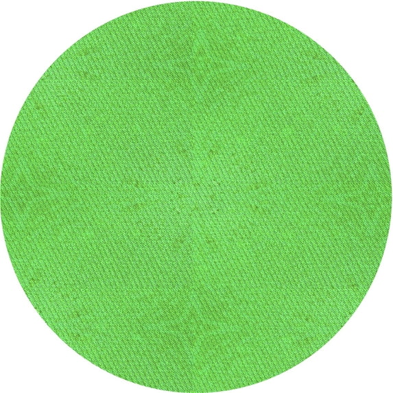 Ahgly Company Indoor Round Patterned Emerald Green Area Rugs, 5' Round
