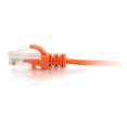 thumbnail image 2 of C2G 1ft Cat6 Snagless Unshielded (UTP) Slim Ethernet Network Patch Cable - Orange - Patch cable - RJ-45 (M) to RJ-45 (M) - 1 ft - UTP - CAT 6 - molded, snagless - orange, 2 of 2
