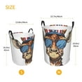 thumbnail image 3 of Gaeub American Giraffe Style Dirty Clothes Storage Basket, Toy Storage Bin for Storing Clothing, Diapers, Toys-Small, 3 of 6