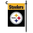 thumbnail image 1 of Pittsburgh Steelers Drapeau Maison / Jardin 13 Pouces x 18 Pouces Recto-Verso, 1 of 1