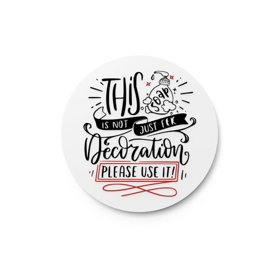 Bathroom Quotes Sign – Funny Humor Wall Decor for Home and Office