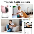 thumbnail image 6 of FEBFOXS 2K Baby Monitor, 5G/2.4G Wifi Indoor Security Camera, 360°Pan/Tilt Baby Monitor with Camera and Audio, Night Vision, 2-Way Audio, 6 of 8