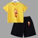 thumbnail image 3 of Juego de verano para niños, lucha, anime, cosplay, traje para niños y adolescentes, ropa de calle, camiseta de manga corta y pantalones cortos, conjunto deportivo de 2 piezas, trajes sueltos, 3 of 5