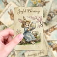 thumbnail image 6 of Retro Easter Bunny & Egg Greeting Cards Set (18 Pack), Includes Envelopes & Stickers, Vintage Style Blank Note Cards for Spring, Birthdays & Gift Giving, 6 of 8