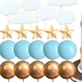 thumbnail image 7 of FEZOR 24Pcs Blue Bear Cake Toppers White Cloud Star Gold Blue Balls Baby Bear Cake Decorations for Birthday Baby Shower Party Decor, 7 of 7
