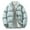 Blue, variant on Women's Stand Collar Puffer Jacket, Winter Warm Windproof Ribbed Cuff Coat , Stand-Collar Puffer Jacket, Straight Warm Coat, Winter Cotton Layer White Xxl