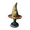 A, variant on Stained Glass Witch Hat Table Lamp 7" or 12", Halloween Party Decorations Indoor,Vintage Gothic Halloween Decor with Sun Design, USB Powered Thanksgiving Fall Home Decor
