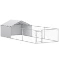 thumbnail image 1 of PawHut Outdoor Dog Kennel Dog Run with Cover, 19.7' x 7.5' x 4.9', 1 of 10