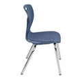 thumbnail image 3 of Regency Kee 66" x 30" Height Adjustable Mobile Classroom Table - Mocha Walnut & 2 Andy 18-in Stack Chairs- Navy Blue, 3 of 6