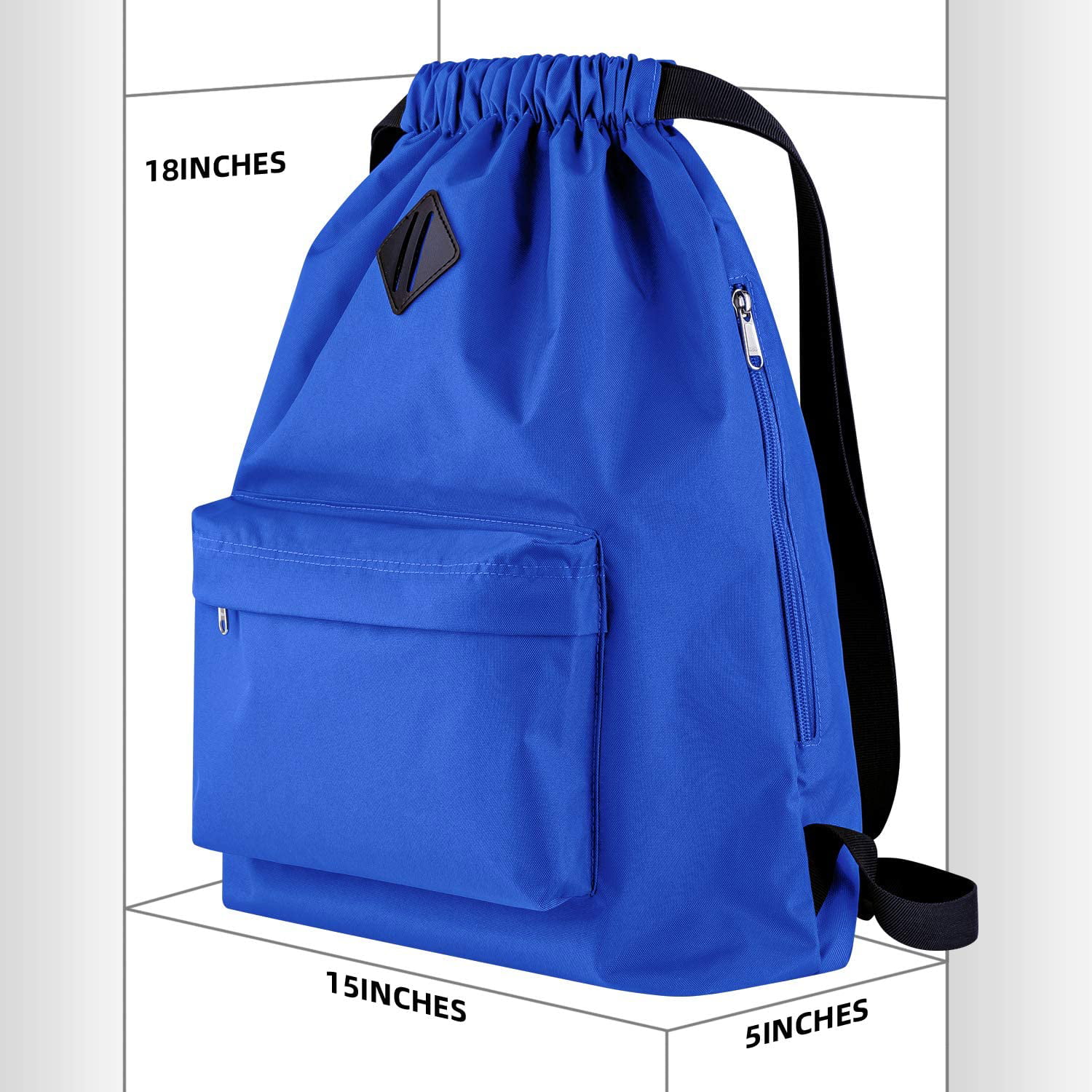  Vorspack Drawstring Backpack Water Resistant String Bag Sports  Sackpack Gym Sack with Side Pocket for Men Women - Black : Clothing, Shoes  & Jewelry