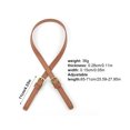 thumbnail image 2 of 2pcs Handbag PU Leather Flexible Ropes Messenger Bag Straps Crossbody Pack Wallet Decoration Replacing Parts DIY Accessory 71cm Brown, 2 of 8