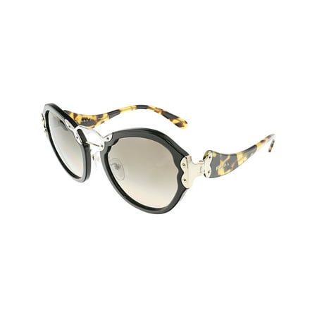 Prada Women's Gradient Wanderer PR09TS-1AB3D0-54 Black Butterfly Sunglasses