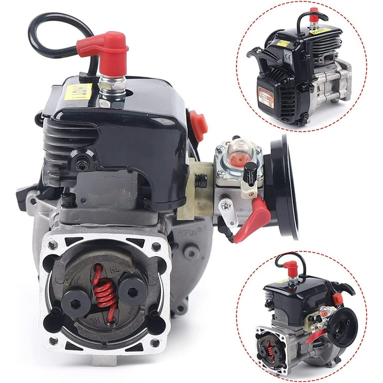 FETCOI Engine,36cc Double Ring Two-Stroke Air-Cooled 4-Bolt Head