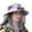 Light Gray, variant on Solar Fan Wide Brim Sun Hat with Detachable Face Neck Flap, Solar Powered Ventilated Outdoor UV Protection Bucket Hat for Gardening Fishing Hiking Farming