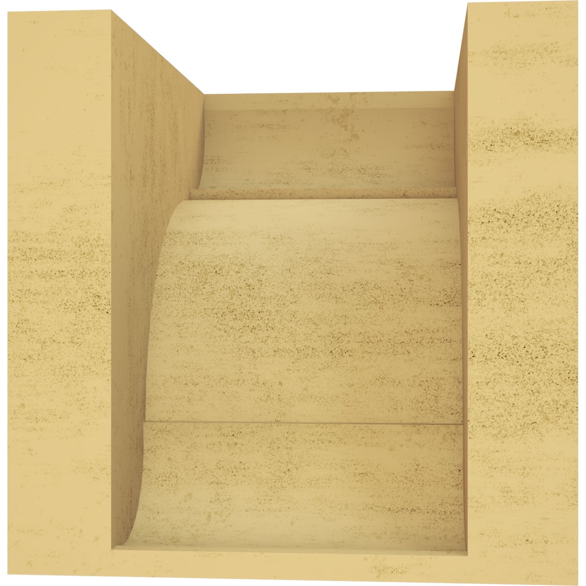 8"W x 8"D x 8"H Wide Bryant Rough Cedar Woodgrain TimberThane Corbel, Primed Tan