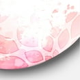 thumbnail image 3 of Designart 'Abstract Splashes of Pink Flowers II' Modern Circle Metal Wall Art 11x11 - Disc of 11, 3 of 5