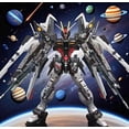 thumbnail image 5 of Gundam model Hobby Strike Freedom Gundam Seed Destiny Mobile Suit Model Kit （Black Assault）Transforming Mech Handheld Assembly Large Class Robot, 5 of 5