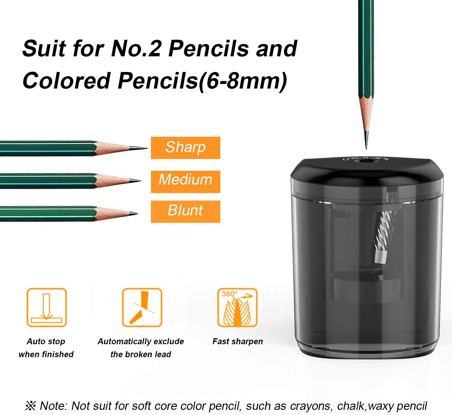 Buy Link Dream Electric Pencil Sharpener Heavyduty Helical Blade