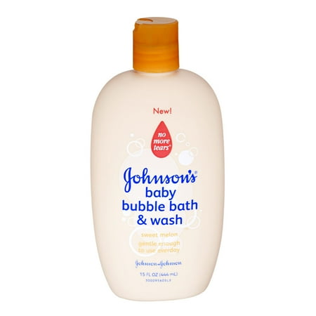 Johnson's Sweet Melon Baby Bubble Bath & Wash, 15.0 FL OZ